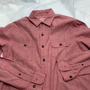 Men’s Brooks Brothers Pink & Blue Striped Button Down Long Sleeve Shirt Size S